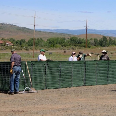 Military Welded Gabion Basket Mesh Explosion Proof Sand Cage
