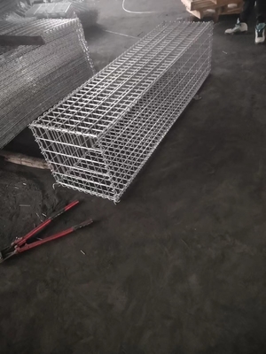 Galvanized Steel Wire Gabion Welded Mesh 0.5m - 2m Height