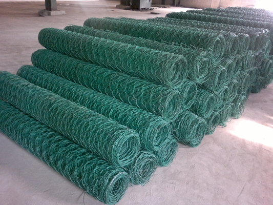 PVC Coated Gabion Basket Mesh With 2.2mm - 3.4mm Lacing Wire
