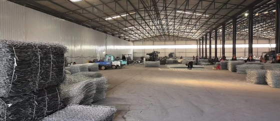 Strong And Durable WHITE Gabion Basket Mesh Zinc Coating 40-400g/m2 1.8mm-4mm Wire Diameter