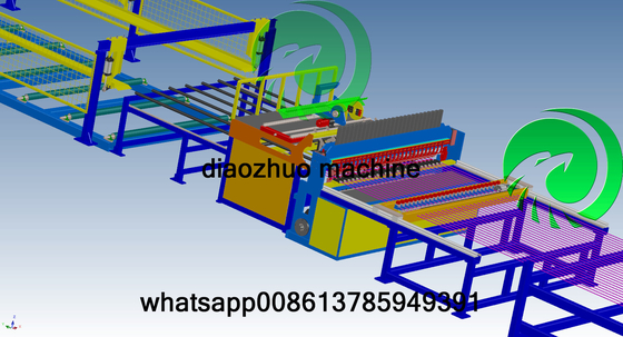 Fully Automatic Reinforcing Mesh Welding Machine 12000mm For Concrete