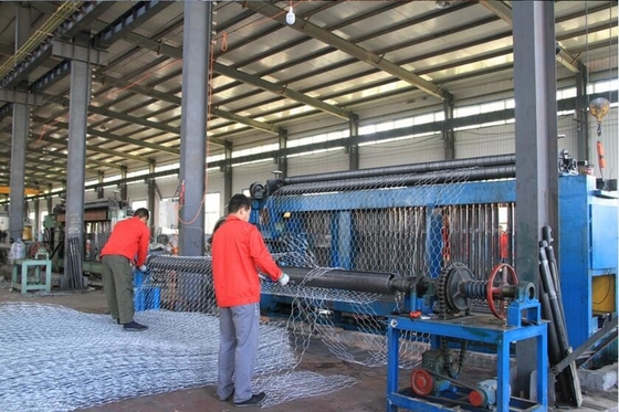 Automatic Hexagonal Gabion Wire Mesh Machine 2.5m 3m 4.3m Length 100*120mm Hole Size