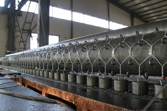 Automatic Hexagonal Gabion Wire Mesh Machine 2.5m 3m 4.3m Length 100*120mm Hole Size