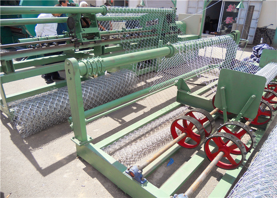 Fully Automatic Chain Link Fence Machine , 170m2/h 5m Orthorhombic Machine