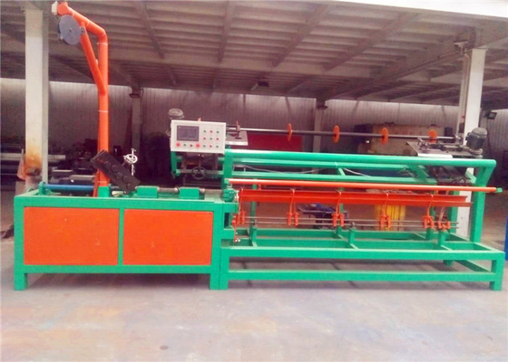 PLC Control Chain Link Fence Machine 80mm 100mm Double Wire Twist Strand