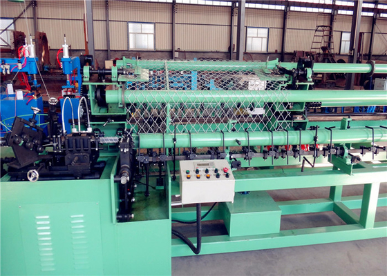 4.2T Fencing Net Making Machine , 9.25kw Link Chain Making Machine