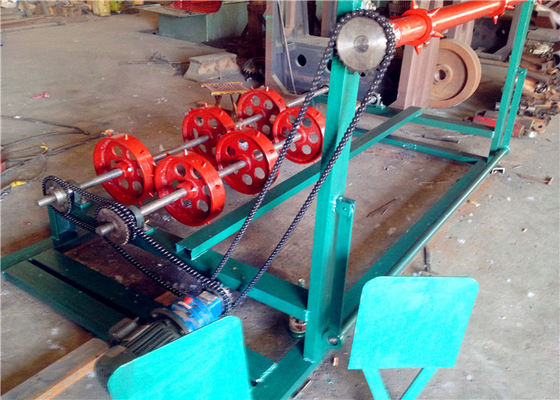 High Speed Metal Chain Link Fence Machine 1.8mm 4.0mm 9.0KW Two Feeding Wires