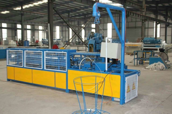 Single Wire Chain Link Fence Making Machine 100X100mm 90m2/H