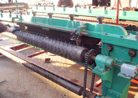 1.8mm Hexagonal Wire Mesh Machine , 131m2/h Gabion Mesh Machine
