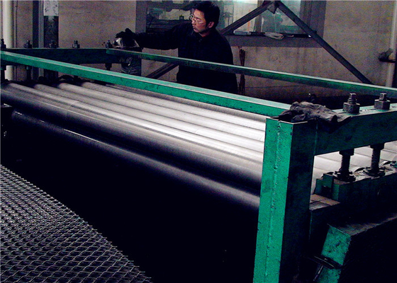 Horizontal Expanded Metal Equipment , 800mm Wire Mesh Flattening Machine Roller Type