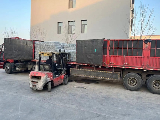Heavy Duty Galvanized Steel Gabion Box Mesh Long Lasting Construction 120x150 Size