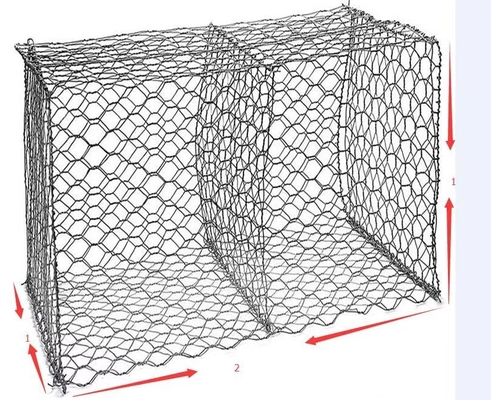 Gabion Basket Mesh With Tensile Strength Of 350-550N/mm2 And 40-400g/m2 Zinc Coating